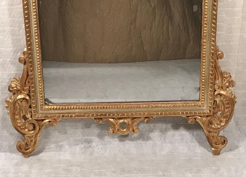Clearance Pamono Baroque Style Giltwood Mirror, Italy, 19th Century