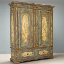 Sale Pamono Baroque Style Lacquered Wood Wardrobe