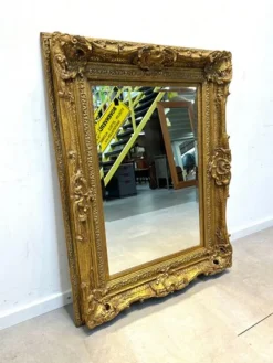 Clearance Pamono Baroque Style Mirror in Gilded Frame