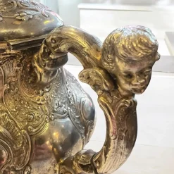 Pamono Baroque Teapot in 800 Silver, 1890s><noscript><img width=
