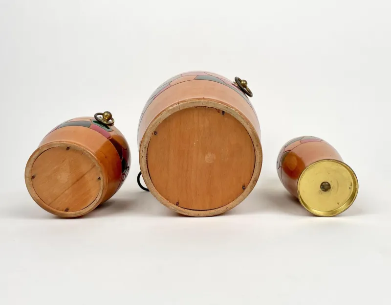 Pamono Barware & Icebucket Shaker by Aldo Tura for Macabo, Italy, 1950s, Set of 3> Ice Buckets & Wine Coolers