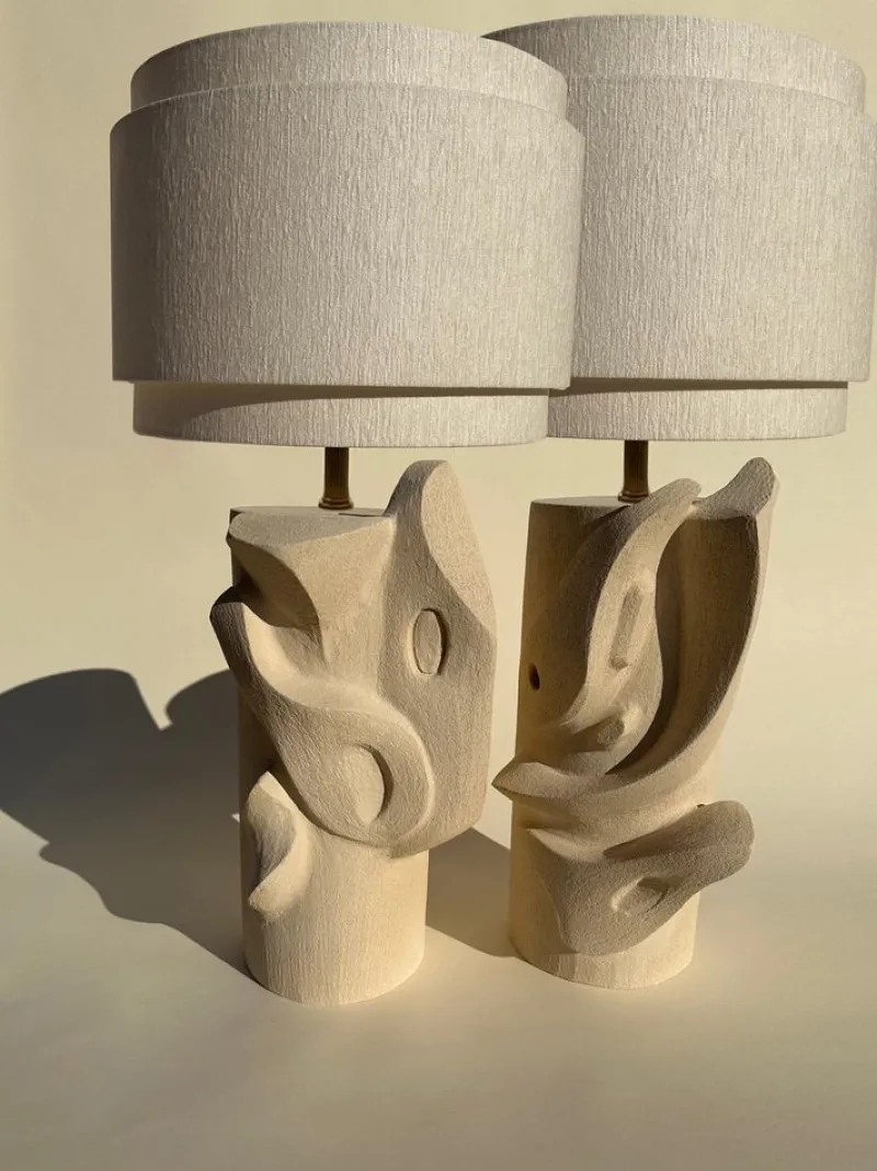 Pamono Bas Relief Sconces by Olivia Cognet, Set of 2> Wall Lights & Sconces