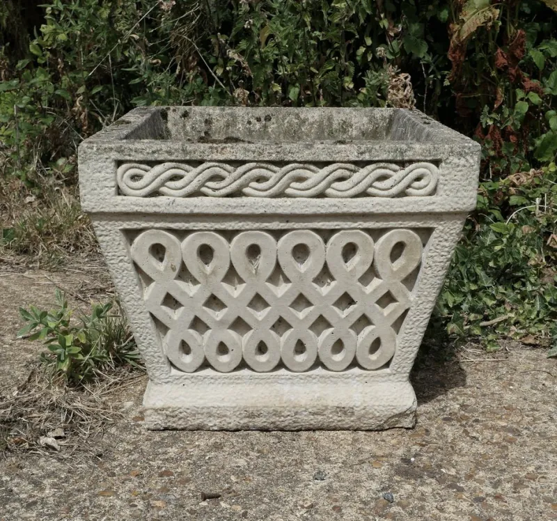 Outlet Pamono Basket Weave Garden Planters, 1950s, Set of 6
