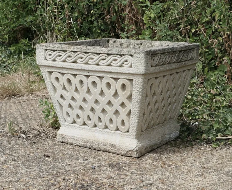 Outlet Pamono Basket Weave Garden Planters, 1950s, Set of 6