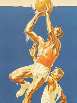 Discount Pamono Basketball Poster, 1955