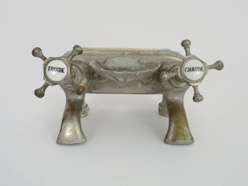 Sale Pamono Bathtub Tap in Silver Bronze, 1930s