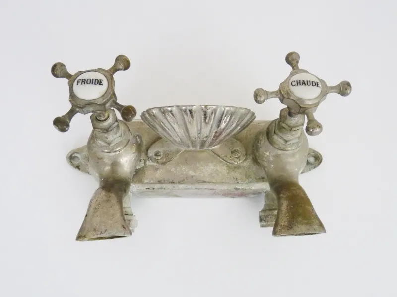 Sale Pamono Bathtub Tap in Silver Bronze, 1930s