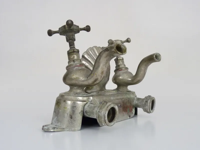 Sale Pamono Bathtub Tap in Silver Bronze, 1930s