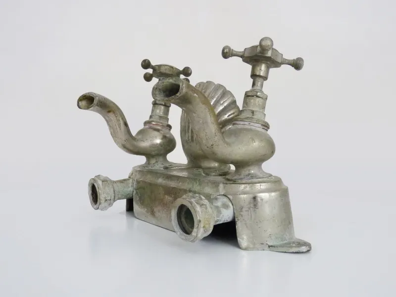 Sale Pamono Bathtub Tap in Silver Bronze, 1930s