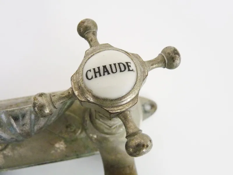 Sale Pamono Bathtub Tap in Silver Bronze, 1930s