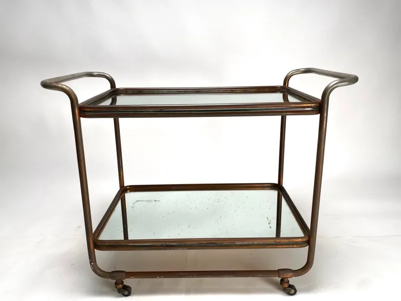 Outlet Pamono Bauhaus Bar Trolley by Luigi Brusotti, 1941