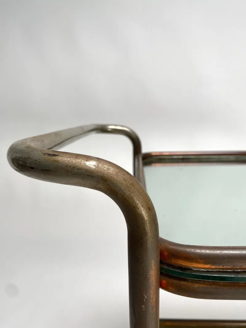 Outlet Pamono Bauhaus Bar Trolley by Luigi Brusotti, 1941