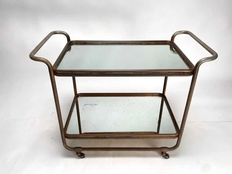 Outlet Pamono Bauhaus Bar Trolley by Luigi Brusotti, 1941