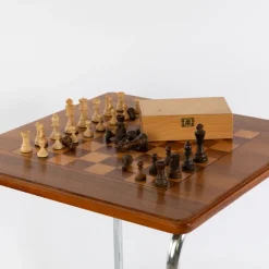 Pamono Bauhaus Chess Table, 1930s><noscript><img width=