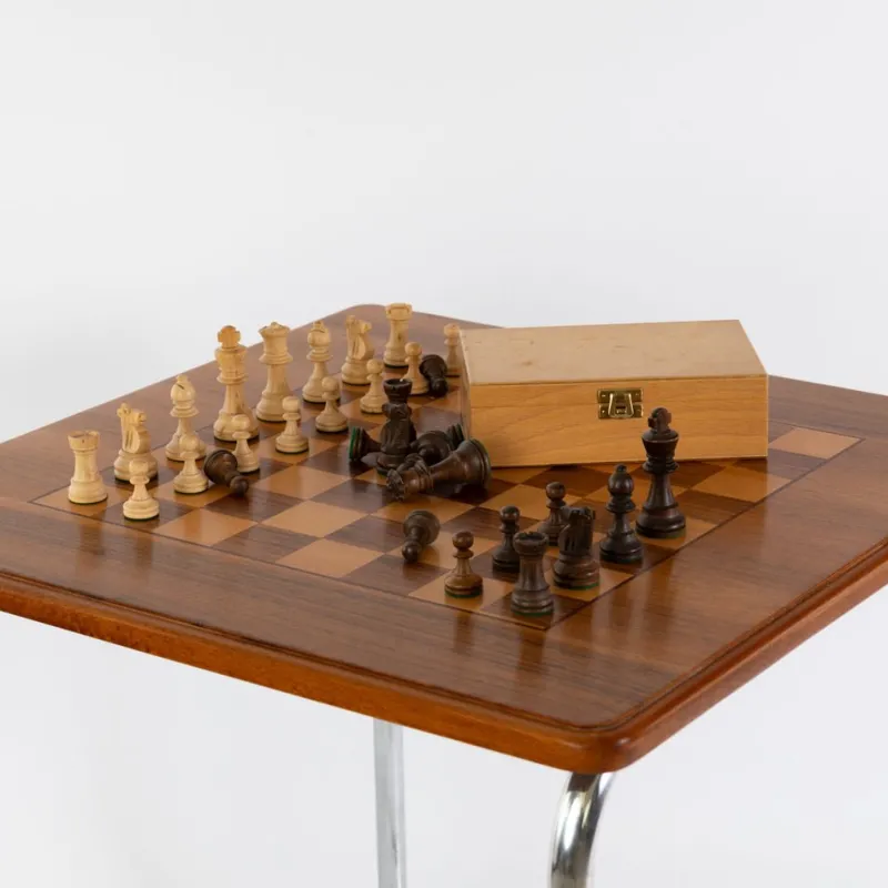 Pamono Bauhaus Chess Table, 1930s> Game Tables