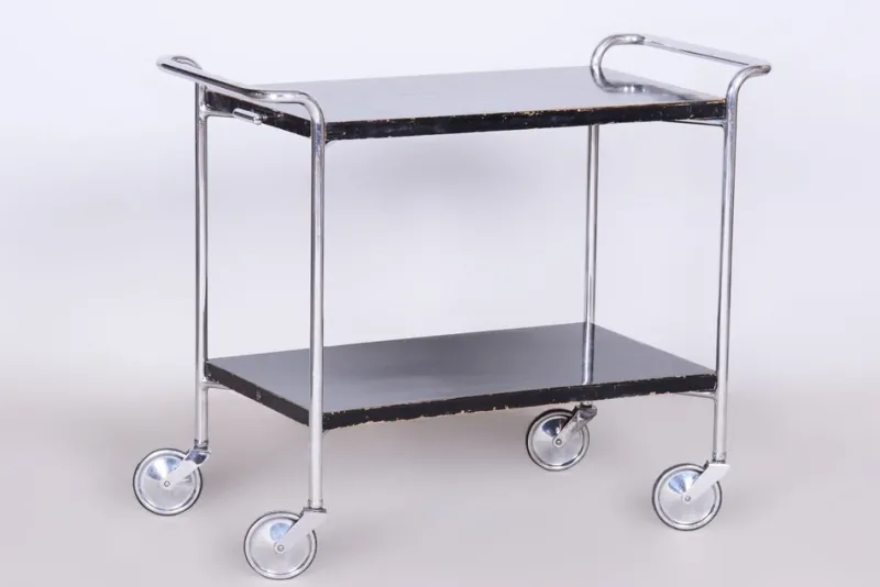 Pamono Bauhaus Chrome Trolley by Marcel Breuer for Mücke Melder, 1930s