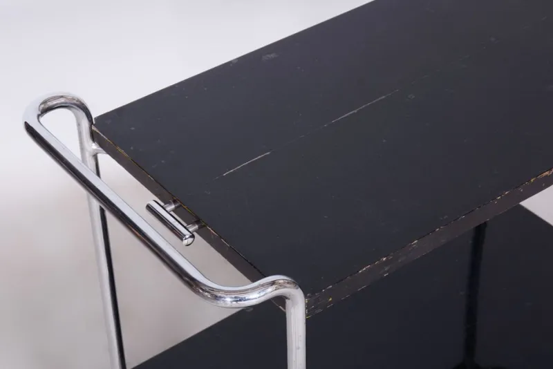 Pamono Bauhaus Chrome Trolley by Marcel Breuer for Mücke Melder, 1930s
