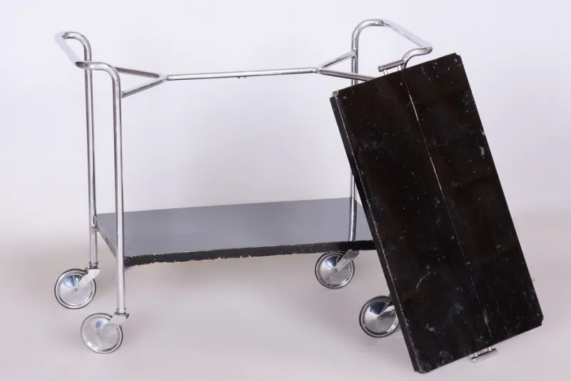 Pamono Bauhaus Chrome Trolley by Marcel Breuer for Mücke Melder, 1930s