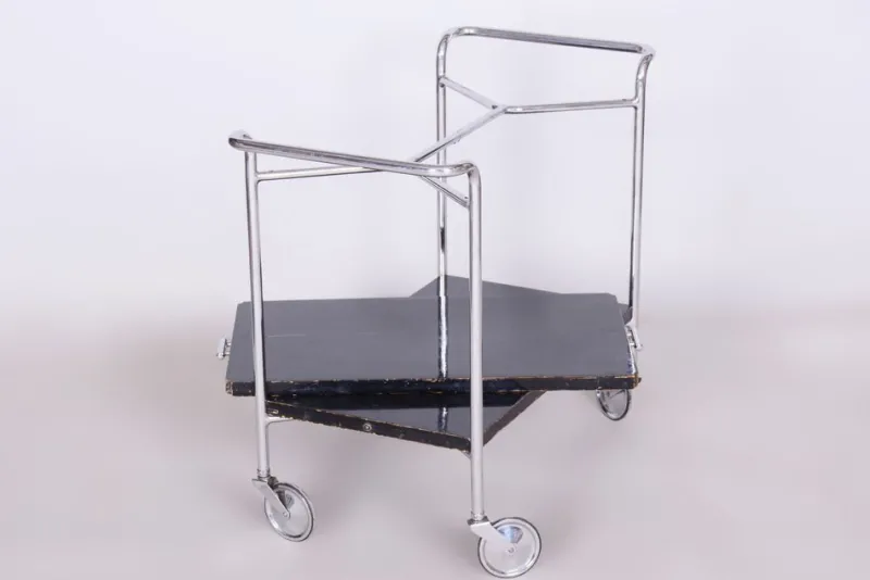 Pamono Bauhaus Chrome Trolley by Marcel Breuer for Mücke Melder, 1930s