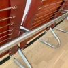 Pamono Bauhaus Cinema Series Chrome & Leather Armchair Bench Basel Cinema by Pfalzberger, 1970s> Benches