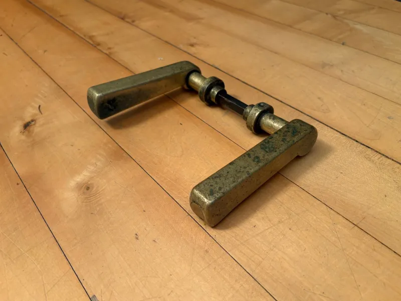 Pamono Bauhaus Door Handles, 1930s, Set of 2> Architectural Elements