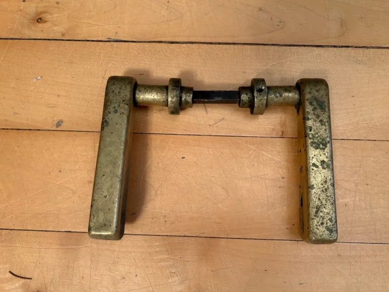 Pamono Bauhaus Door Handles, 1930s, Set of 2> Architectural Elements