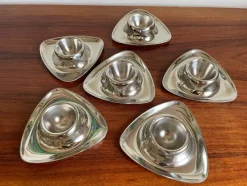 Pamono Bauhaus Egg Cups by Prof. Wagenfeld for WMF, Germany, 1950s, Set of 6> Dinnerware Accessories
