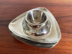 Pamono Bauhaus Egg Cups by Prof. Wagenfeld for WMF, Germany, 1950s, Set of 6><noscript><img width=
