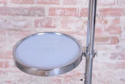 Hot Pamono Bauhaus Floor Lamp in Chrome and Opaline Milk Glass, Czech, 1930s
