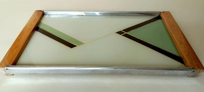 Discount Pamono Bauhaus Geometric Pattern Cocktail Serving Tray, 1940s