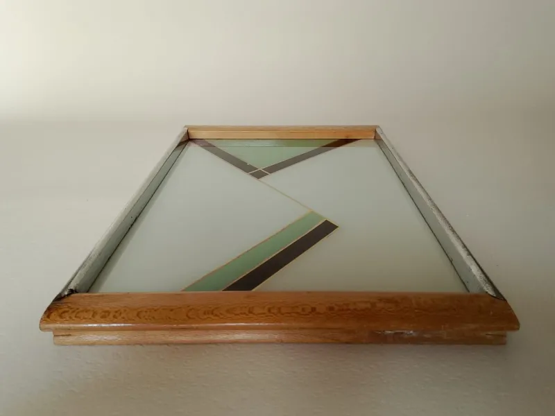 Discount Pamono Bauhaus Geometric Pattern Cocktail Serving Tray, 1940s