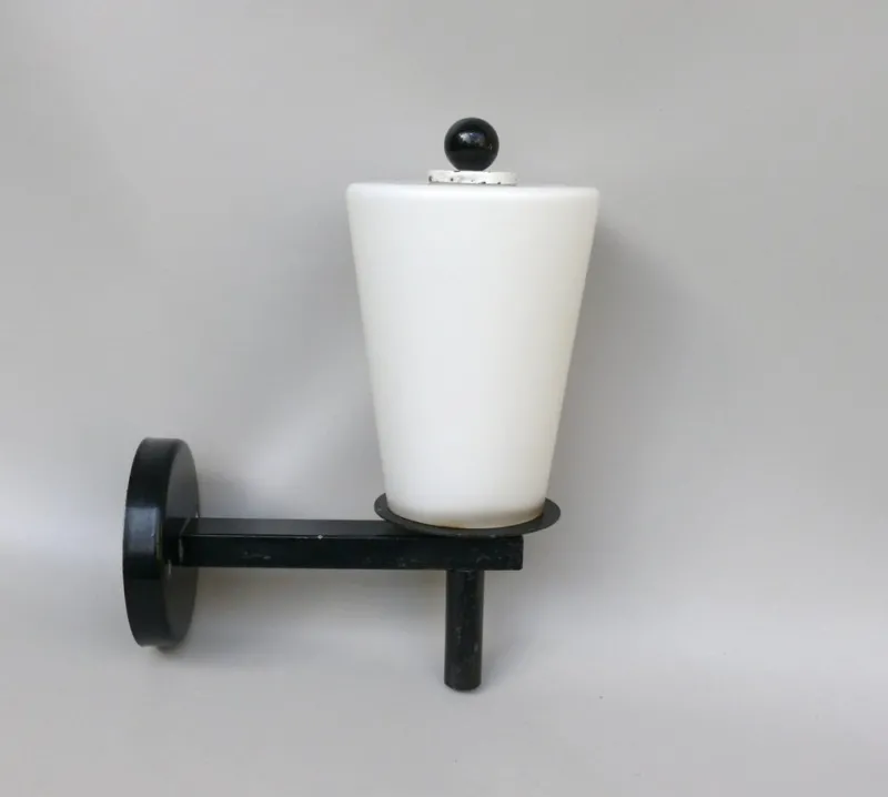 Pamono Bauhaus Outdoor Lamp in Black & White, 1930s> Garden Lighting