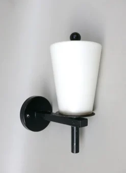 Pamono Bauhaus Outdoor Lamp in Black & White, 1930s><noscript><img width=