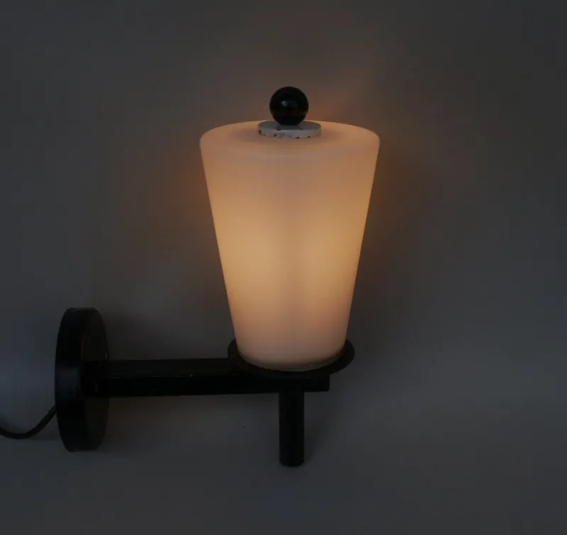Pamono Bauhaus Outdoor Lamp in Black & White, 1930s> Garden Lighting
