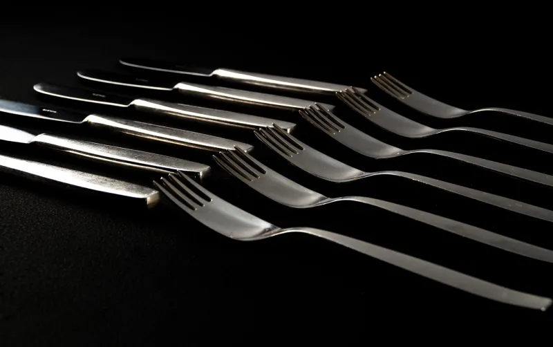 Clearance Pamono Bauhaus Silver-Plated Model Smalcalda 288 Cutlery by Günter Reißmann, 1960s, Set of 18