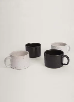 Clearance Pamono Bauhaus Stoneware Ceramic Cups by Eliza Helmerich for R.EH, Set of 4
