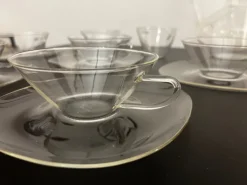 Discount Pamono Bauhaus Tea Service in Jena Glas by Wilhelm Wagenfeld for Jenaer Glaswerke, Germany, 1950s, Set of 14