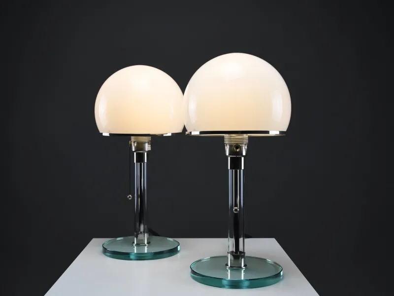 Pamono Bauhaus WG24 Table Lamp by Prof. Wilhelm Wagenfeld, 1980> Table Lamps