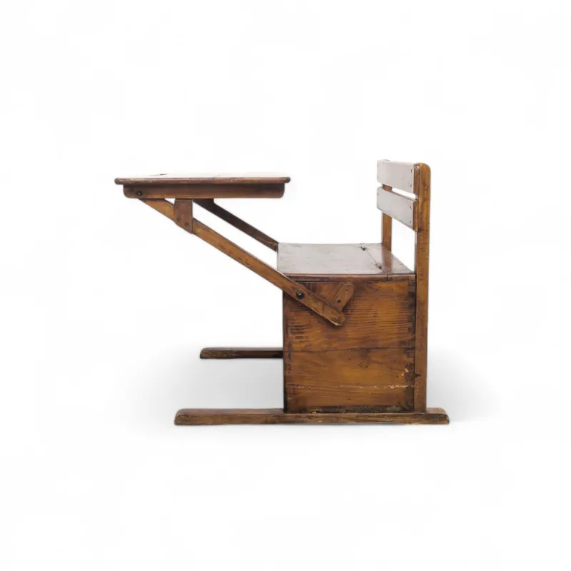 Pamono Bauhaus Wooden Kids Folding School Desk, 1920s> Children's Tables