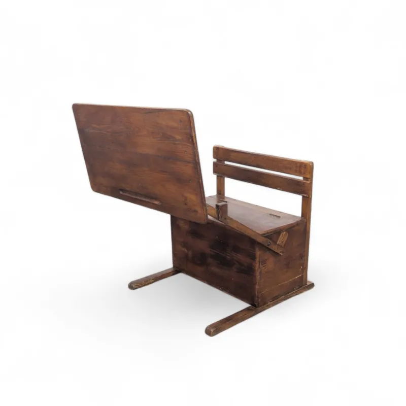 Pamono Bauhaus Wooden Kids Folding School Desk, 1920s> Children's Tables