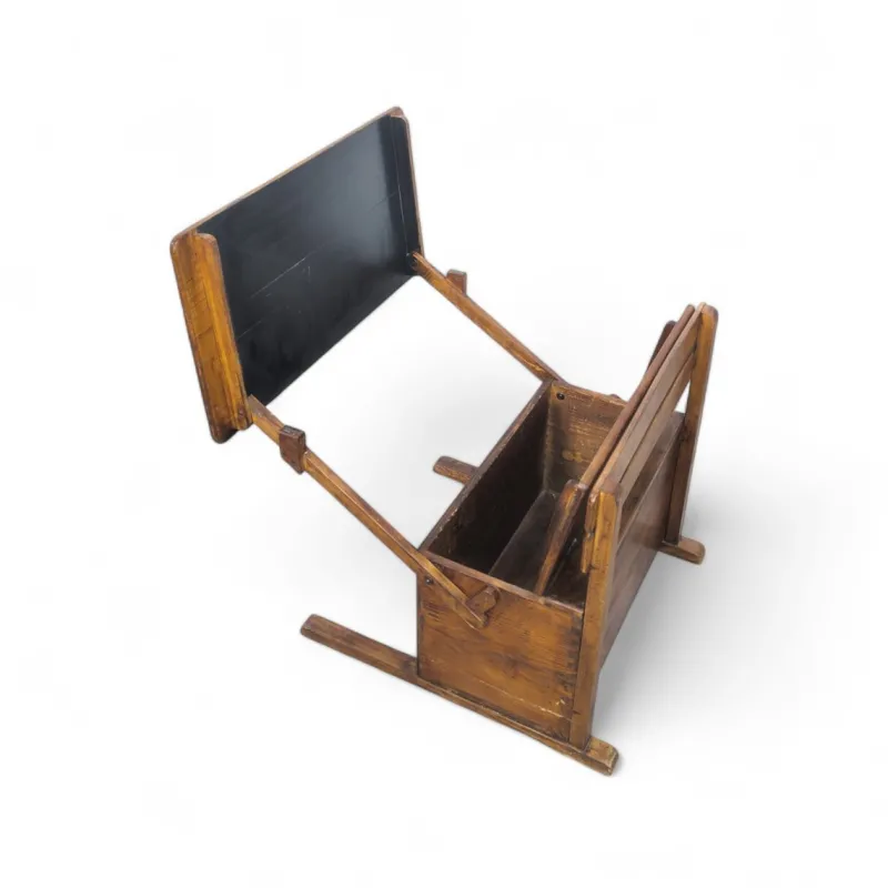 Pamono Bauhaus Wooden Kids Folding School Desk, 1920s> Children's Tables