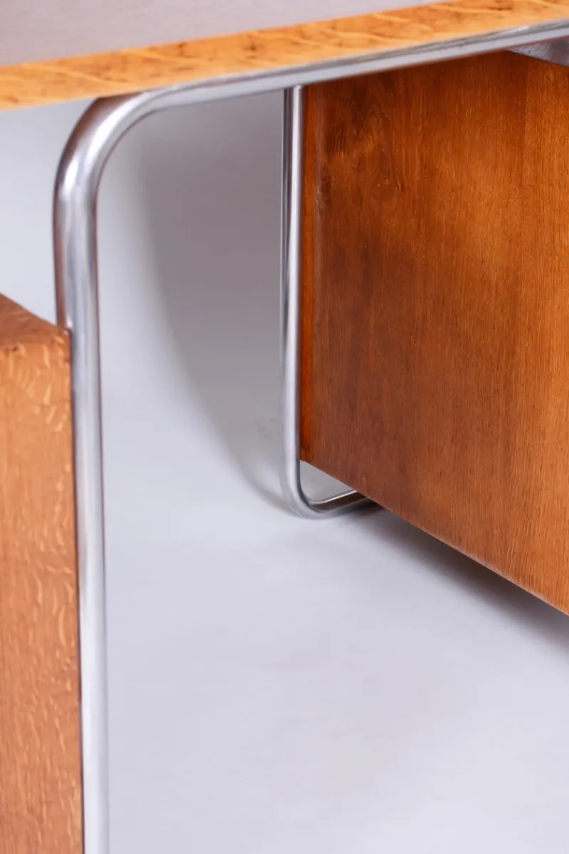 Pamono Bauhaus Writing Desk in Beech by Robert Slezak, 1930s> Desks
