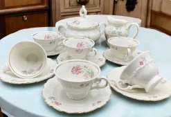 Pamono Bavaria Coffee Service from Schirnding Porzellan, Set of 14><noscript><img width=