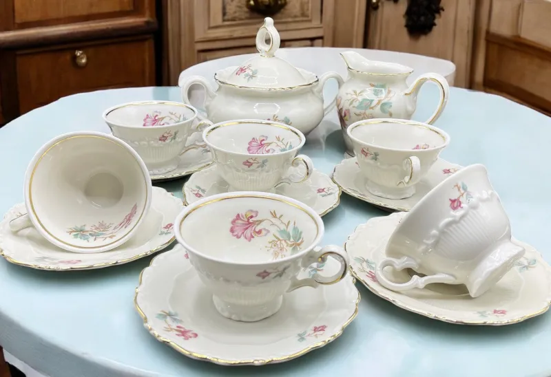 Pamono Bavaria Coffee Service from Schirnding Porzellan, Set of 14> Coffee & Tea Service
