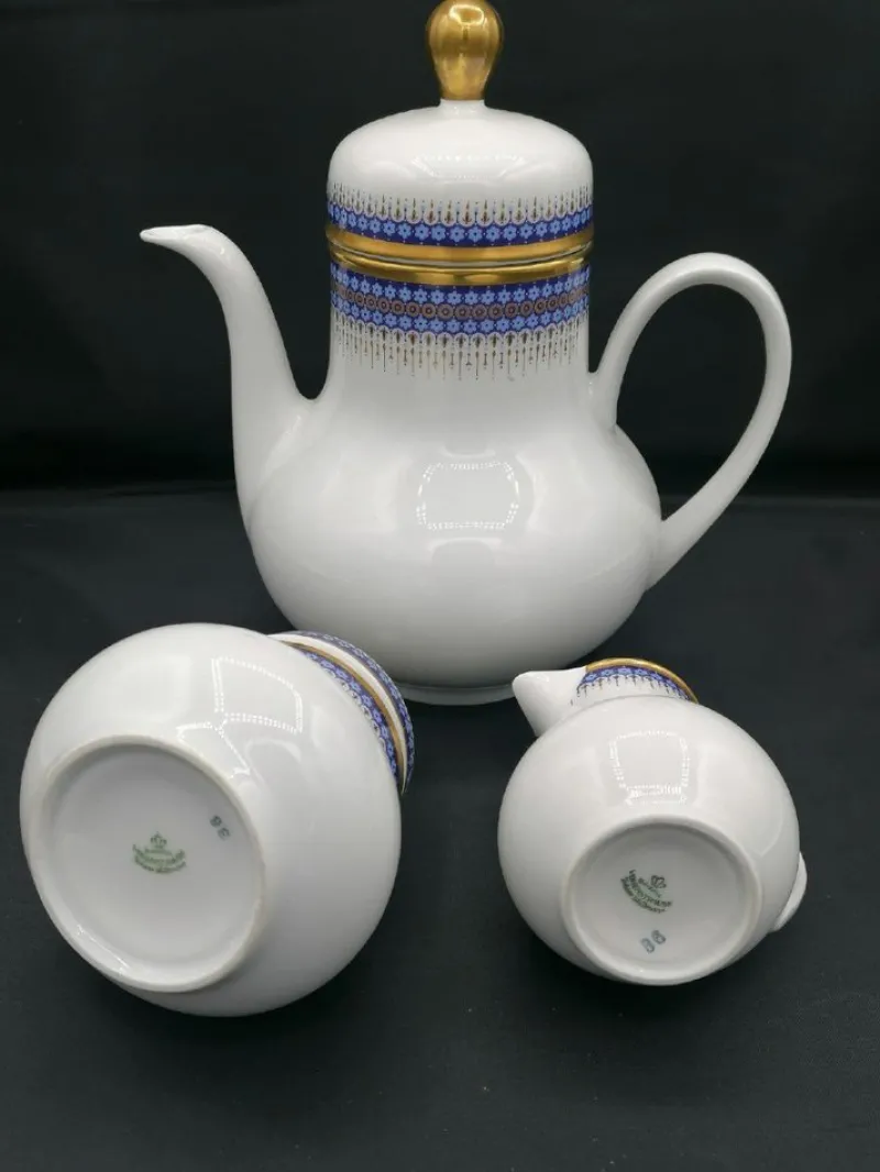 Pamono Bavarian Tea Set from Vohenstrauss Johann Seltmann, Set of 6> Coffee & Tea Service