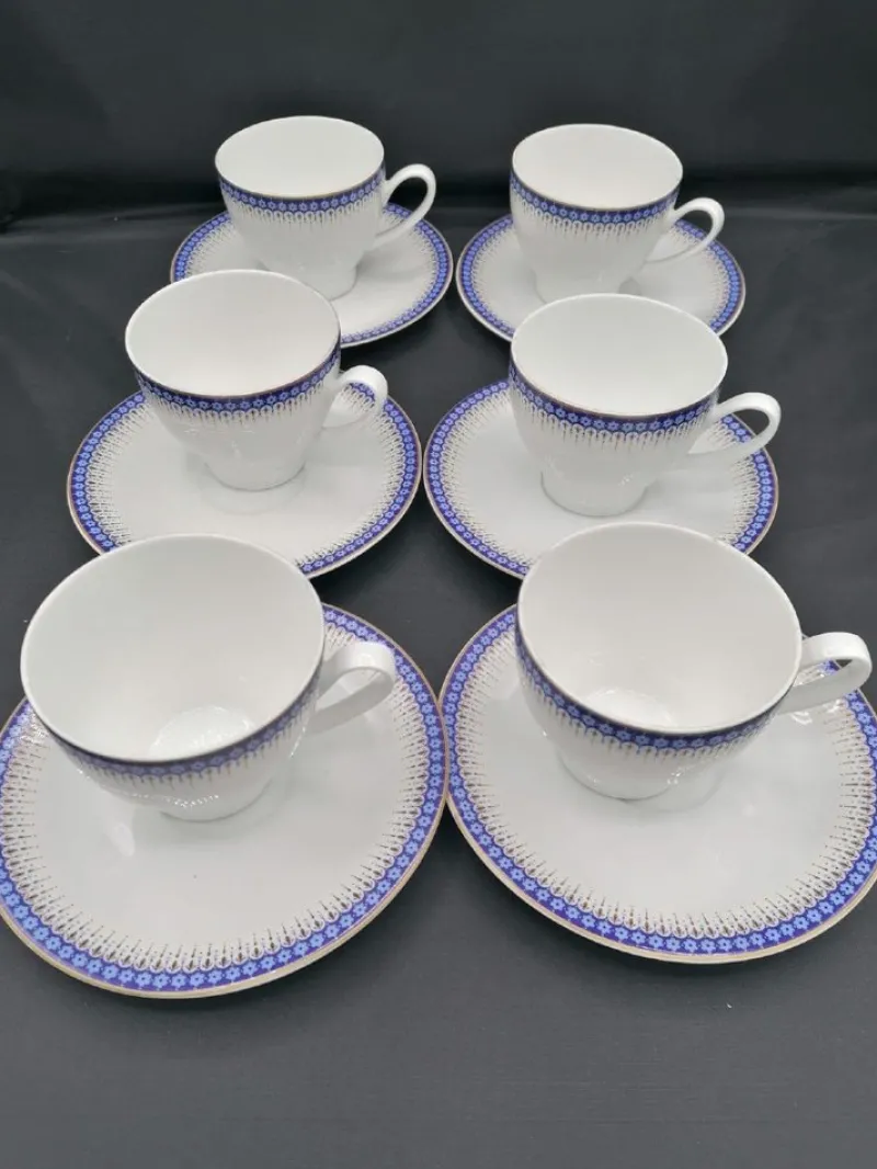 Pamono Bavarian Tea Set from Vohenstrauss Johann Seltmann, Set of 6> Coffee & Tea Service