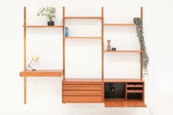 Pamono 3-Bay Wall Unit by Poul Cadovius> Shelves & Wall Units
