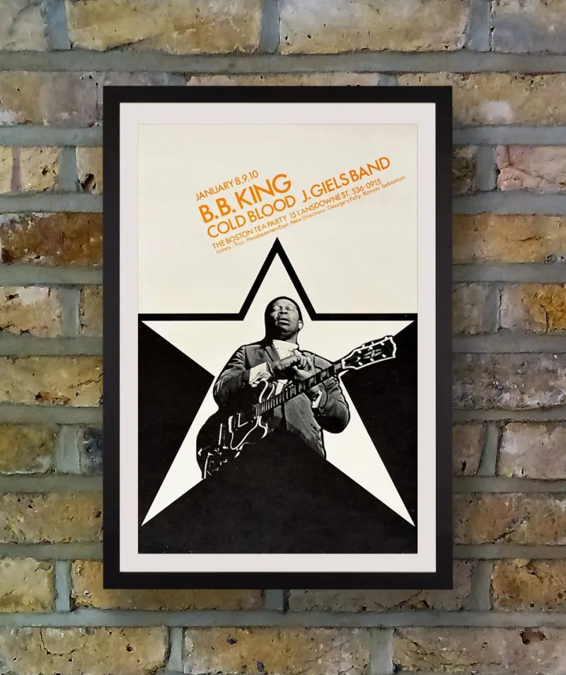 Pamono B.B. King Concert Poster for the Boston Tea Party, Boston, 1970s> Posters|Wall Decor