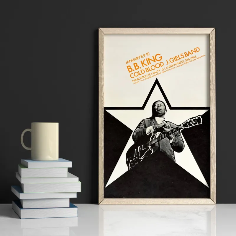 Pamono B.B. King Concert Poster for the Boston Tea Party, Boston, 1970s> Posters|Wall Decor