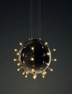 Pamono Be Mine 33 Pendant Lamp in Polished Stainless Steel by Barberini & Gunnell> Ceiling Lights